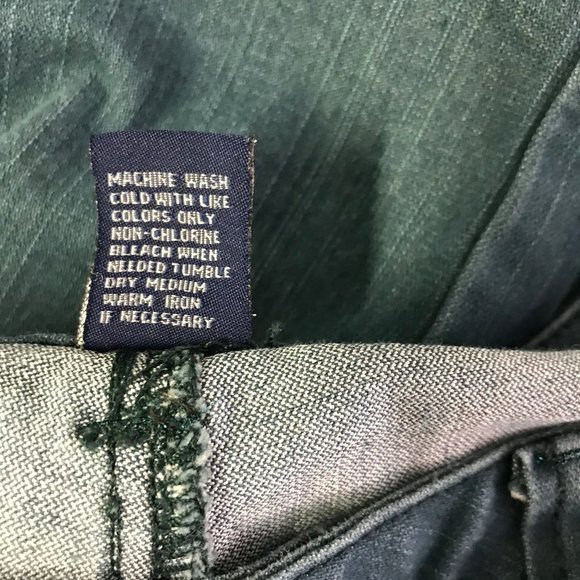 Baccini dyed denim teal capri jeans size 6P - Picture 5 of 5